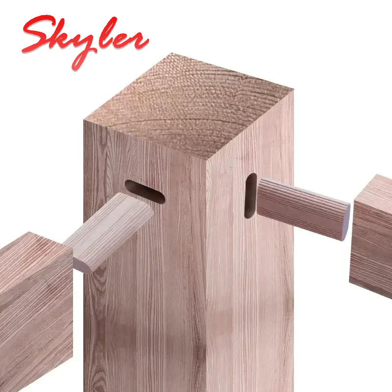 Woodworking Domino - 도미노 100개/봉지 원목 DIY 스트라이프 테논