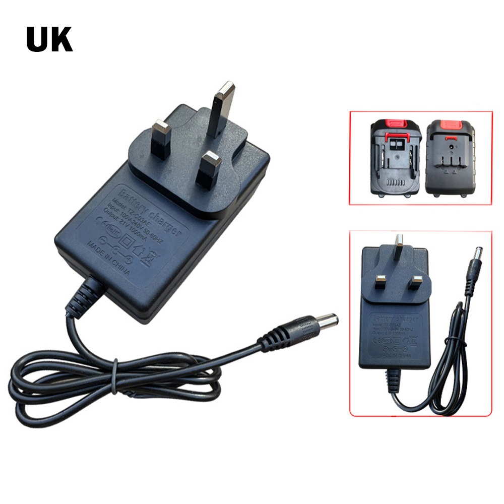 Woodworking Uk - 21V 리튬 배터리 충전기 미국/유럽/영국/호주 플러그