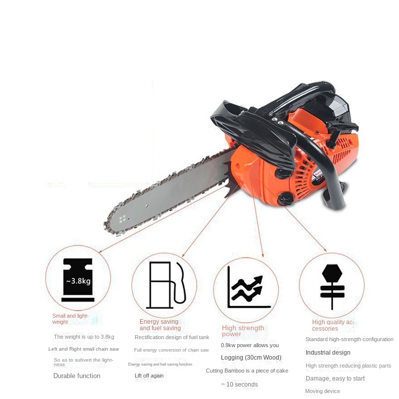 Woodworking Electric Saw - 12인치 고출력 전기 체인톱, 가정용 목공