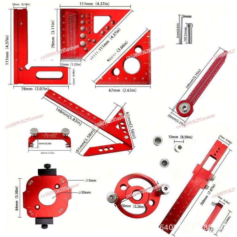 목공 측정 도구 세트(보관 케이스 포함) - 보드 접합 - Woodworking Plans Free 리뷰 및 가격