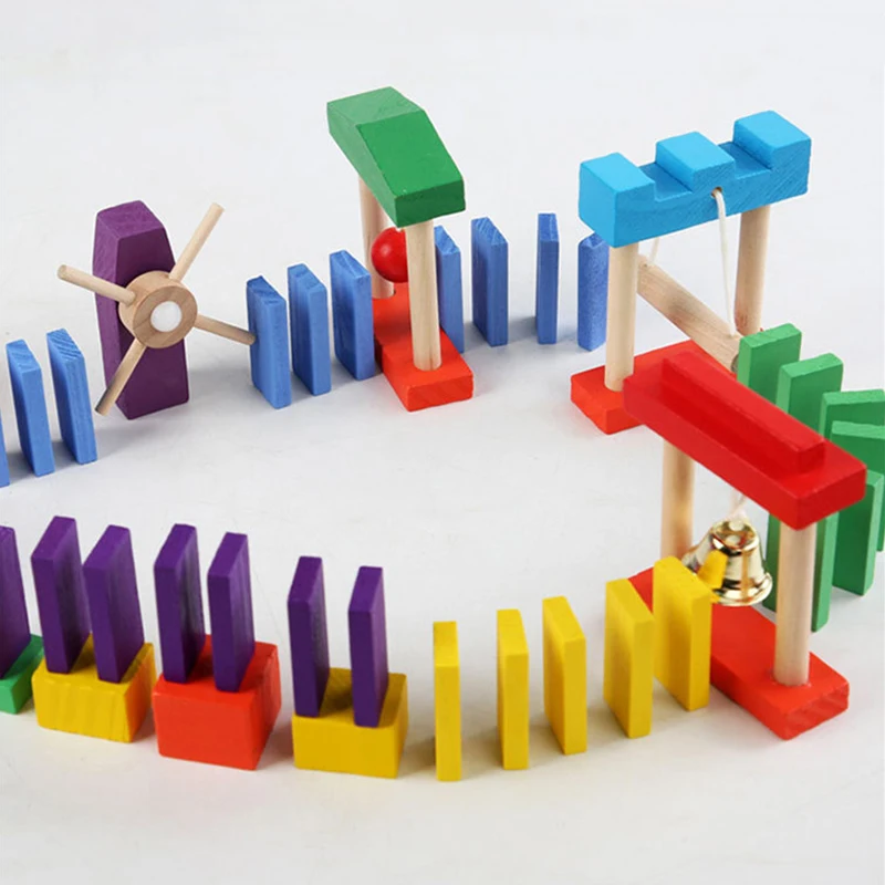 몬테소리 나무 무지개 도미노 장난감 기관 액세서리, 오 - Woodworking Domino 리뷰 및 가격