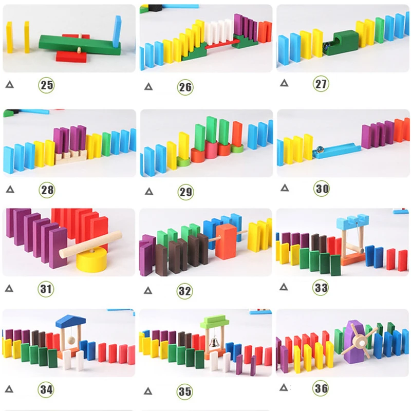 몬테소리 나무 무지개 도미노 장난감 기관 액세서리, 오 - Woodworking Domino 리뷰 및 가격