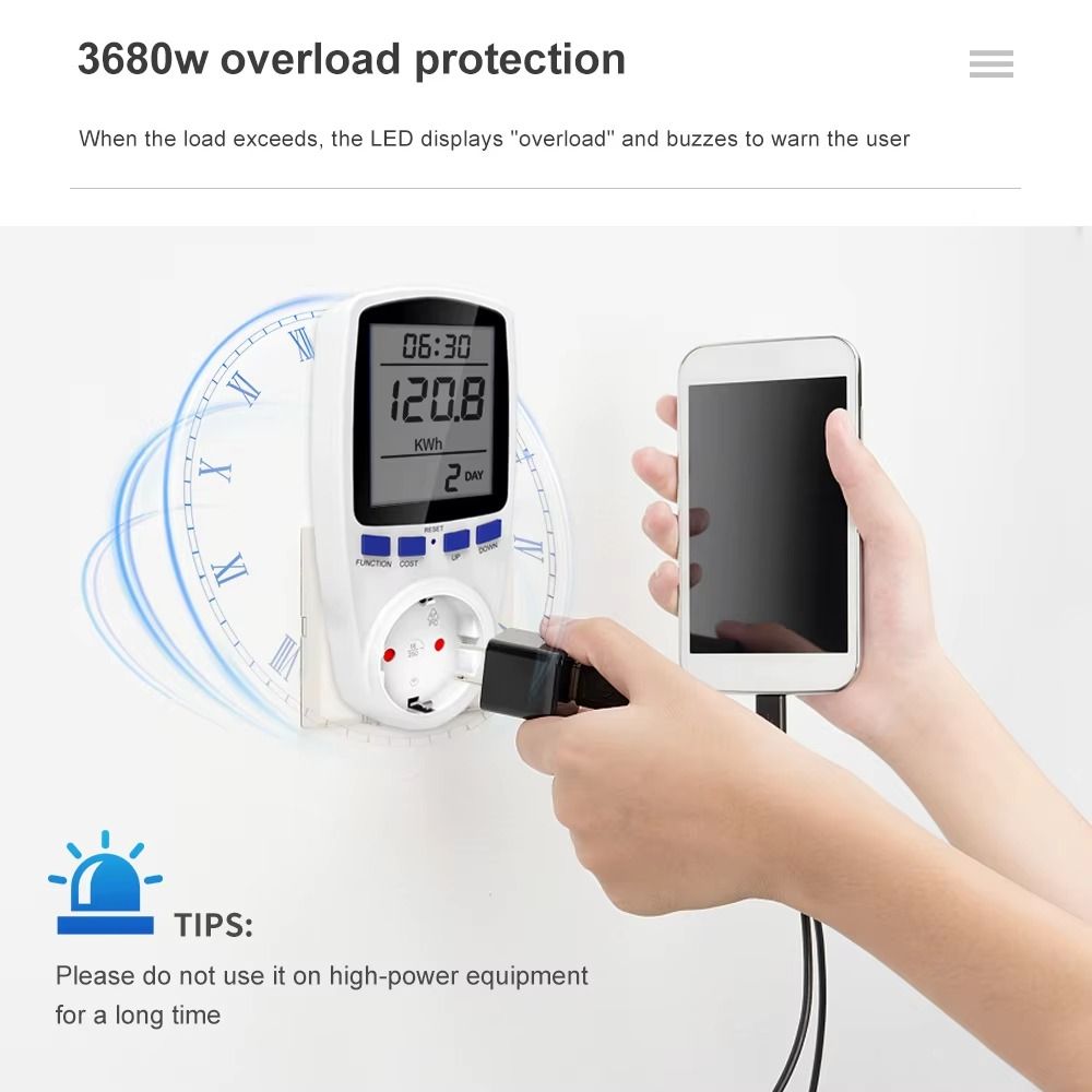220V 110V 디지털 LCD 전력계 EU/AU/UK - Woodworking Uk 리뷰 및 가격