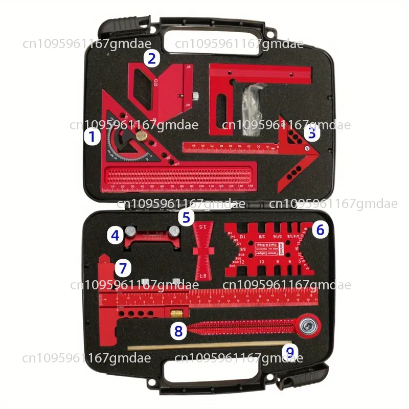 보관 상자가 포함된 목공 측정 도구 키트 10종 세트  - Woodworking Plans Free 리뷰 및 가격