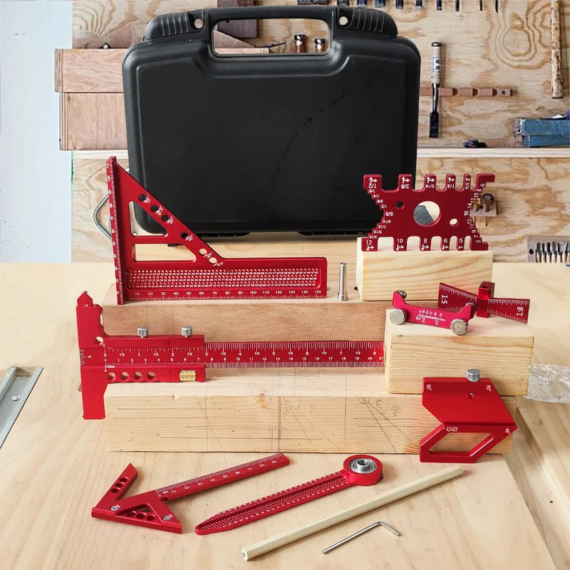 목공용 알루미늄 각도기 세트 (박스 포함) 정밀 목수용 - Woodworking Plans Free 리뷰 및 가격
