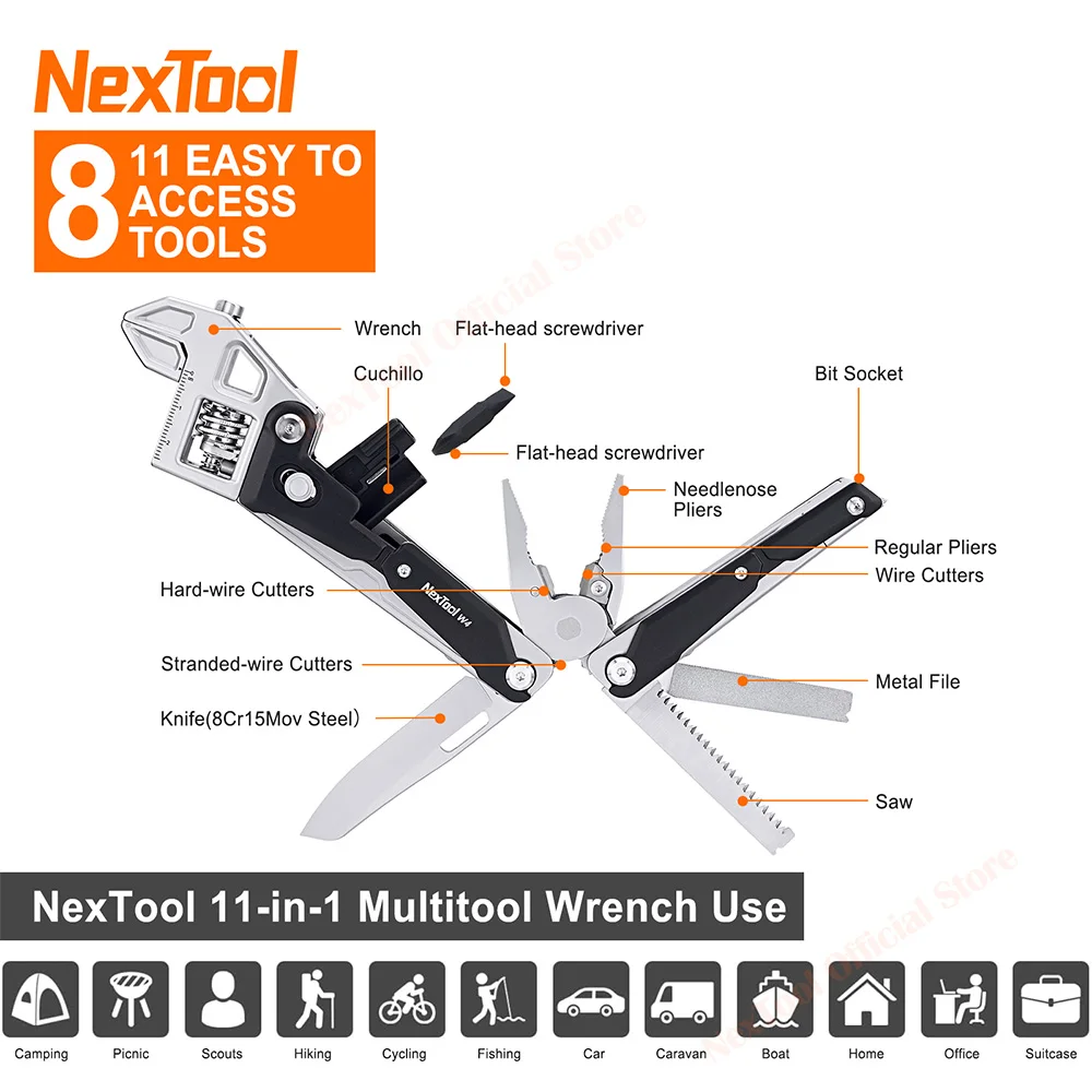 NexTool 멀티툴 렌치 W4 11-In-1 조절식  - Woodworking Hand Saw 리뷰 및 가격