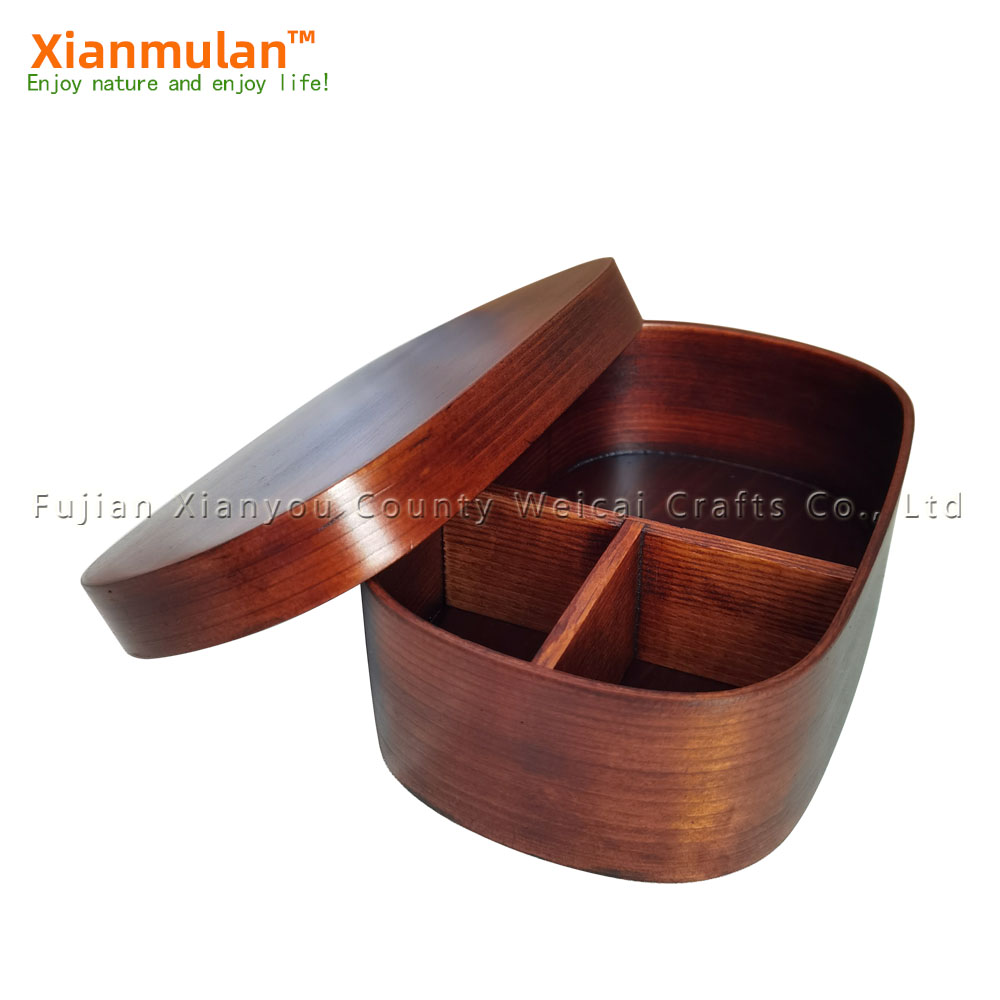 천연 나무 도시락 상자 사각 도시락 도시락 회의 일하는 - Woodworking In Japanese 리뷰 및 가격