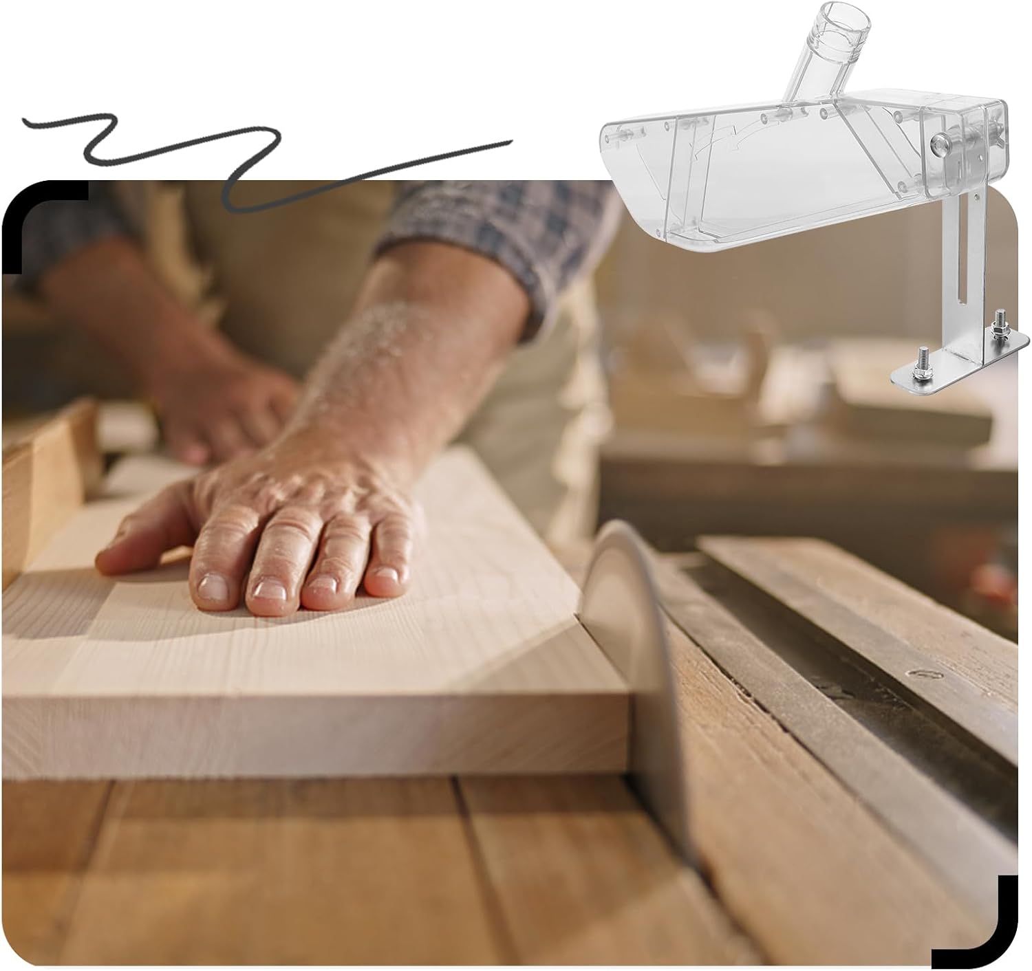 목공 테이블 톱 보호 커버 전기 원형 톱용 투명 먼지  - Woodworking Electric Saw 리뷰 및 가격